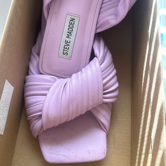 Steve Madden Size 8.5 women's slides Lilac - Picture 3 of 4